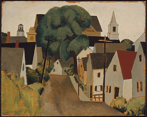 Down the Hill, 1924, Niles Spencer