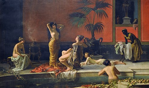 Pompeian bath, 1890, Niccolò Cecconi