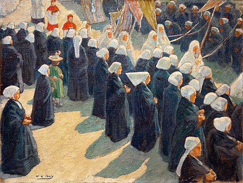 La procession, , Henri-Gabriel Ibels