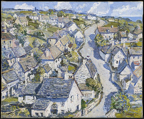 Mining Village in Cornwall, 1920, Walter Elmer Schofield
