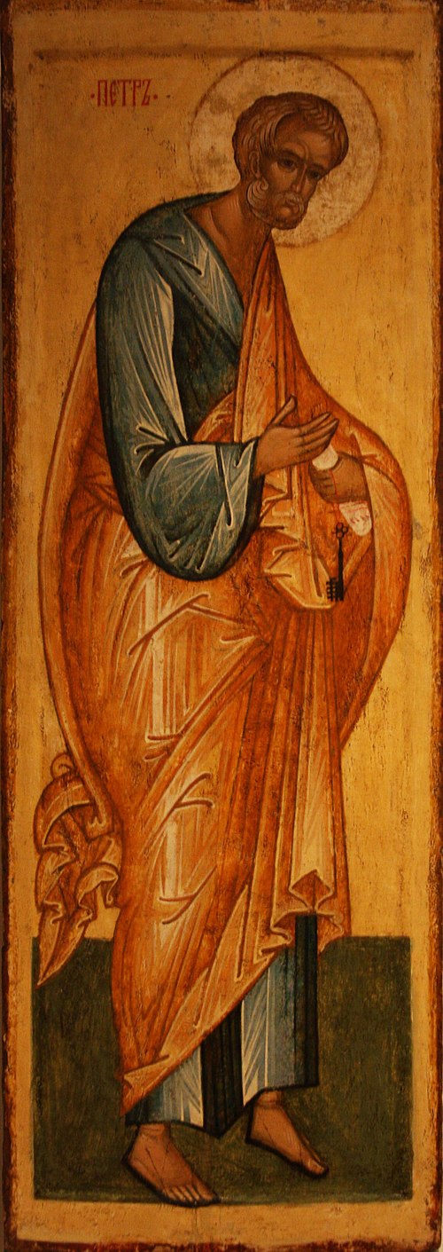 The Apostle Peter, 1600, Master of the Novgorod School
