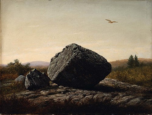 Wandering Boulder, 1875, Thomas Hewes Hinckley
