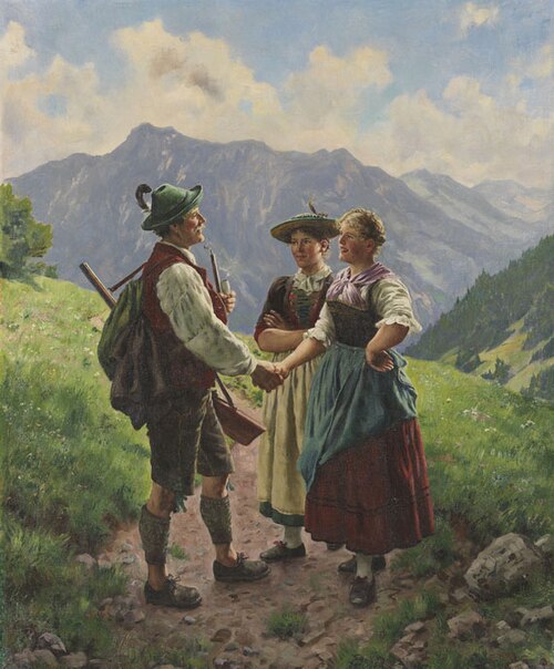 Die Begegnung, 1890, Emil Rau