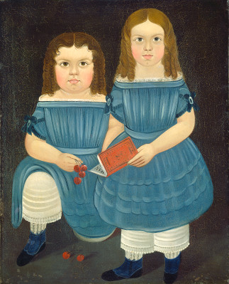 Sisters in Blue, 1840, Sturtevant J. Hamblin