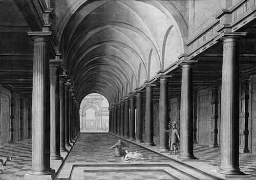 Peristyle with Lucrece, 1630, Gabriel Engels