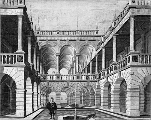 Coutyard with Arcades, 1630, Gabriel Engels