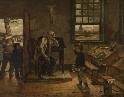 School, 1875, Willem Linnig the Elder