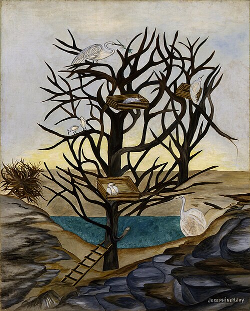 Waterbirds Nesting, 1937, Josephine Joy