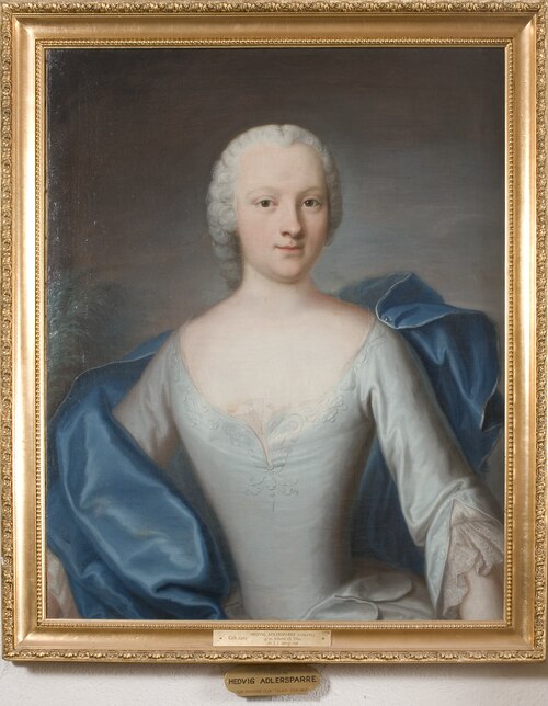 Portrait of Hedvig Adlersparre, 1729-1815, 1746, Johan Joachim Streng