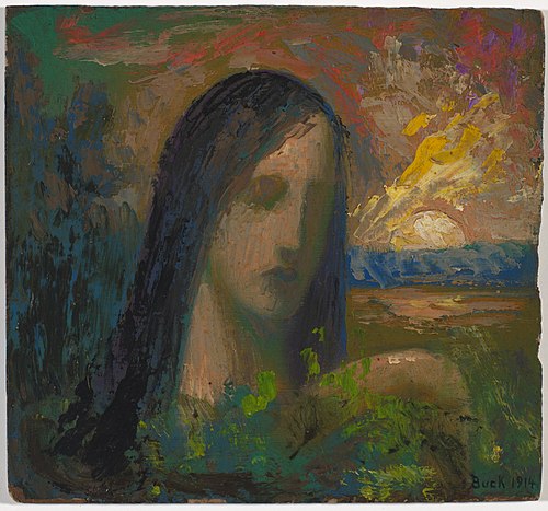 Imaginative Head of a Woman, 1914, Claude Buck