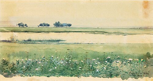 (Landscape with Marshes), 1898, De Lancey Gill
