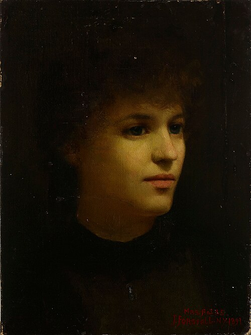 Portrait of the Artist's Wife, 1891, Juho Forsell
