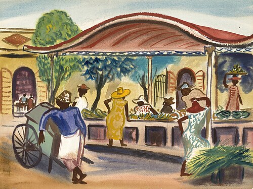 Market, 1936, Robert Franklin Gates