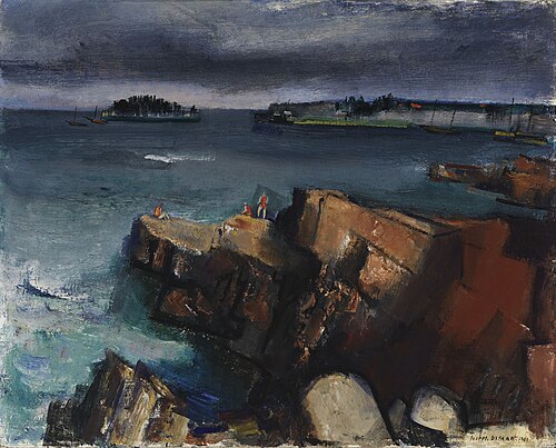 Rocky Coast, 1939, Joseph De Martini