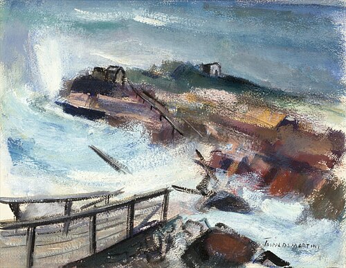 Turbulent Sea, 1939, Joseph De Martini