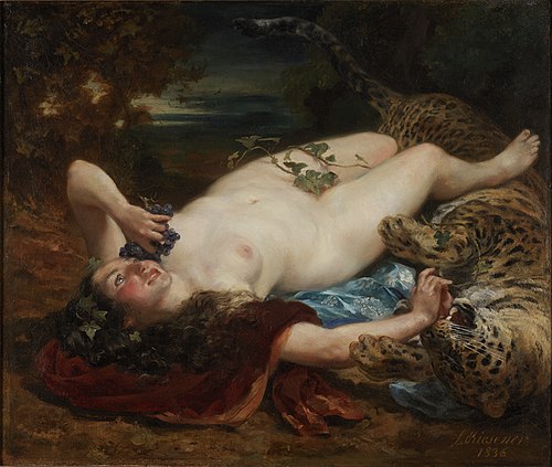 La Bacchante, 1836, Léon Riesener
