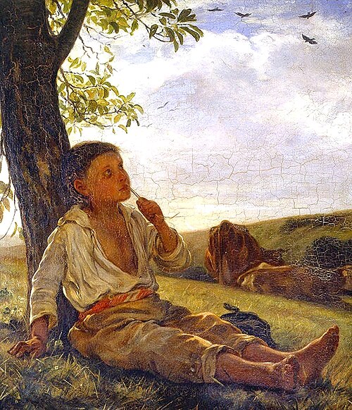 Le petit pâtre, 1838, Léon Riesener