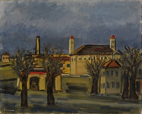 Far Rockaway Street, 1926, Benjamin Kopman