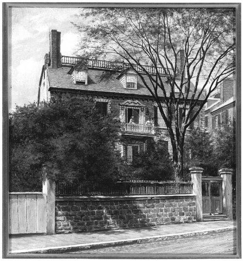 View of the John Hancock House, 1867, William Edward Norton