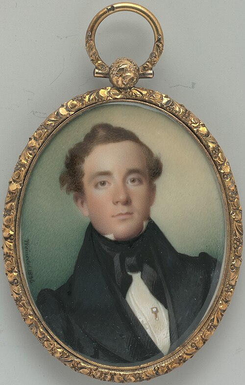 Portrait of a Gentleman, 1836, Carl Weinedel