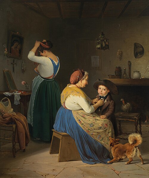 A proud boy, 1838, Albert Küchler