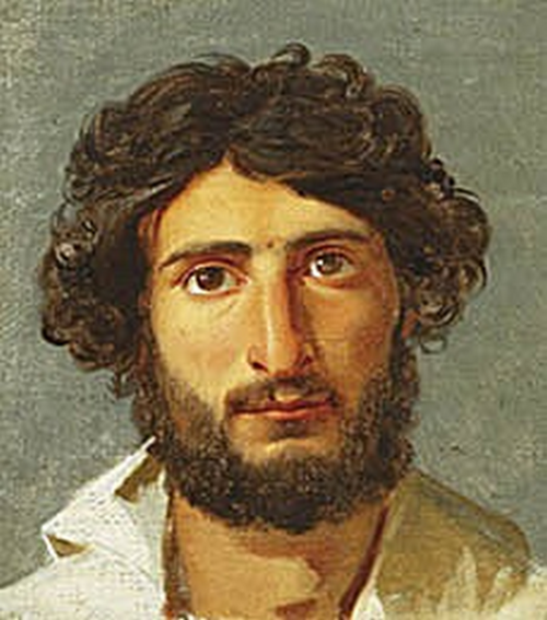 Study of af man's head., 1850, Albert Küchler