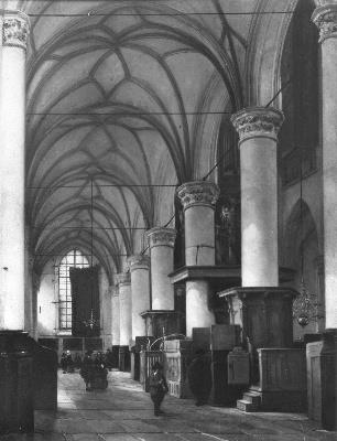 Interieur van een kerk te Alkmaar, 1845, Anthonie Waldorp