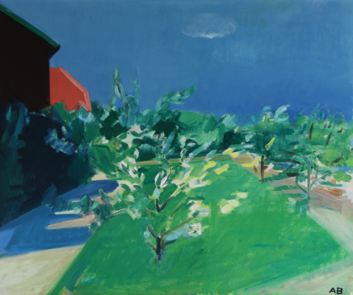Garden scene., 1950, Axel Bentzen