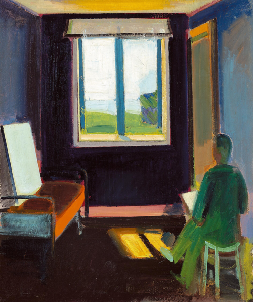 A man sitting by a window., 1942, Axel Bentzen
