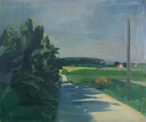 A country road., 1950, Axel Bentzen