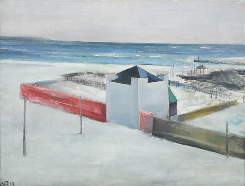 Coast with a beach., 1919, Axel Bentzen