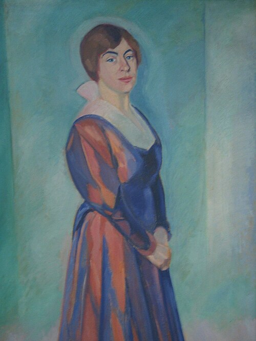 Portrait of Mrs. Christensen., 1918, Axel Bentzen