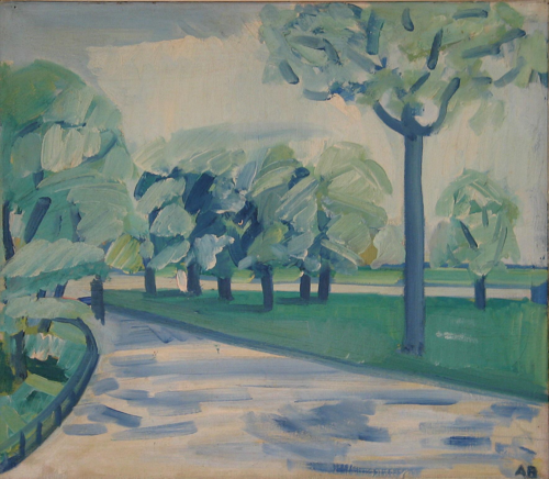 View of a park., 1950, Axel Bentzen