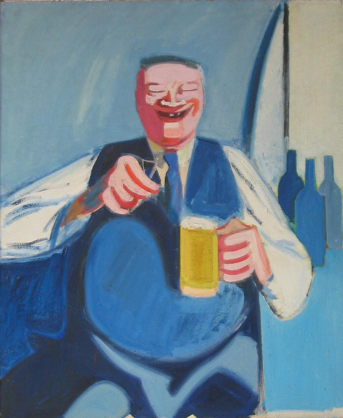 Portrait of a man., 1950, Axel Bentzen