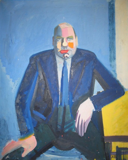 Portrait of the art dealer Edvard Brink., 1941, Axel Bentzen