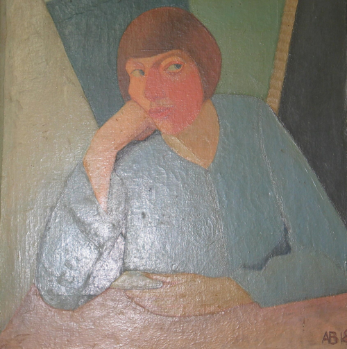 Portrait of a woman., 1918, Axel Bentzen