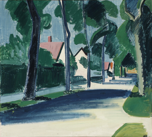 View from a street., 1950, Axel Bentzen