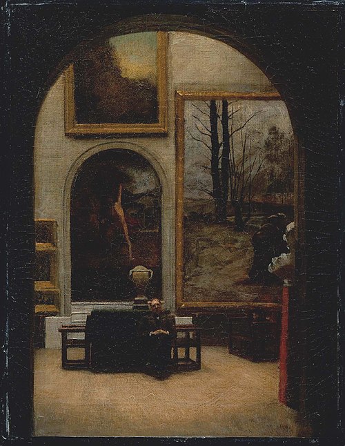 Gallery of the Museum of Fine Arts, Copley Square, , Enrico Meneghelli