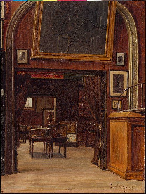 A Gallery in the Old Museum, 1879, Enrico Meneghelli