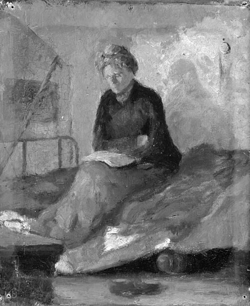 Interior with Figure, 1910, Kristian Kongsbøll