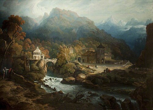 The Mountains of Vietri, , Philip Reinagle