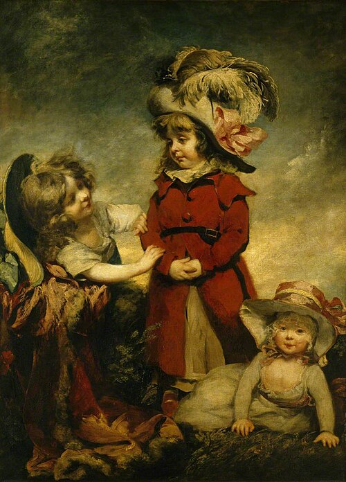Three Children Dressing Up, 1788, Philip Reinagle