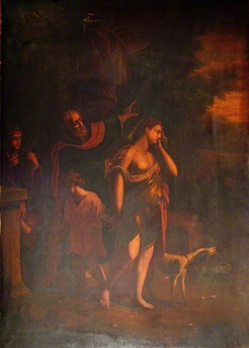 Abraham Banishing Hagar and Ishmael, , Philip van Dijk