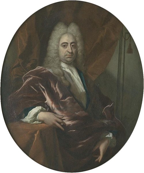 Portrait of Mathias Lambertus Singendonck (1648-1742), 1715, Philip van Dijk