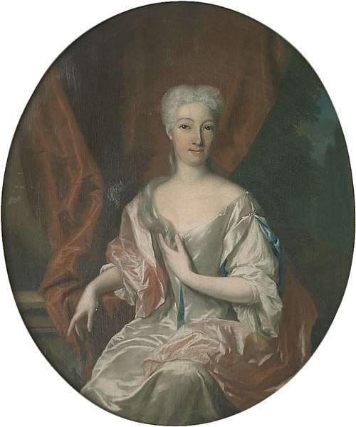 Portrait of Agnes Catherina Hoeuft (1689-1758), 1715, Philip van Dijk