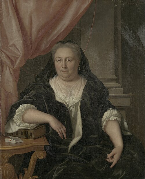 Portrait of Maria van Citters, Wife of Caspar Adriaen Parduyn, 1750, Philip van Dijk