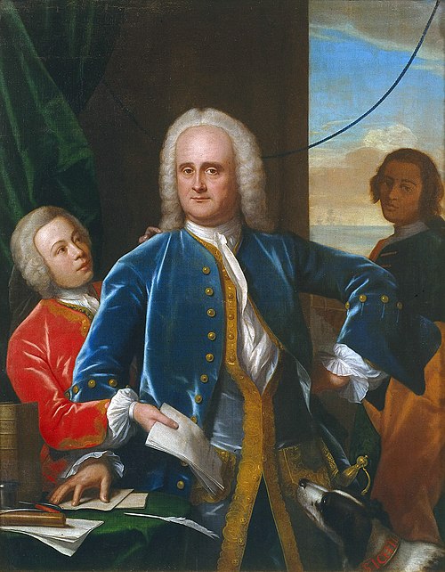 Jan Albert Sichterman with his sons Jan Albert and Gerrit Jan, 1745, Philip van Dijk