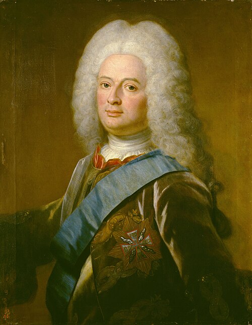 Portrait of Wilhelm VIII. Landgraf von Hessen-Kassel, 1736, Philip van Dijk