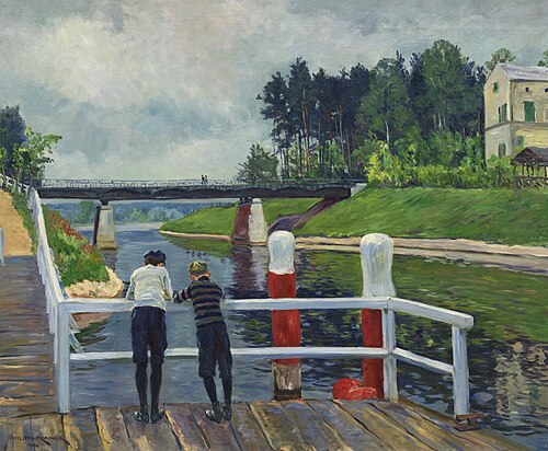 Auf der Landungsbrücke, 1906, Philipp Franck