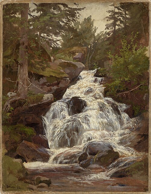 Wasserfall in Bernau, 1862, Philipp Röth